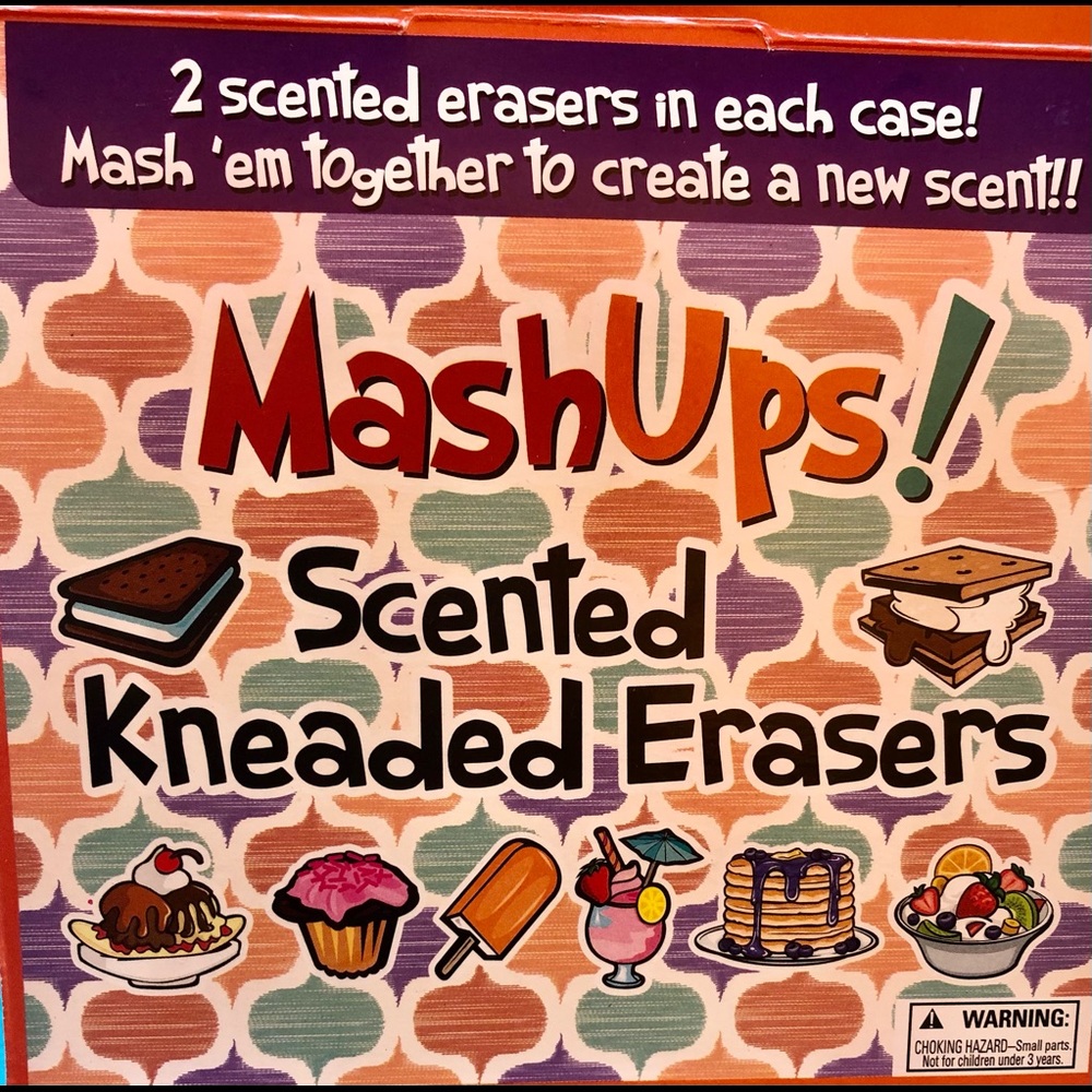 🍓🧁 Kneaded Erasers Mashup Strawberry Chocolate Cupcake Scented ADHD Sensory - Picture 4 of 5